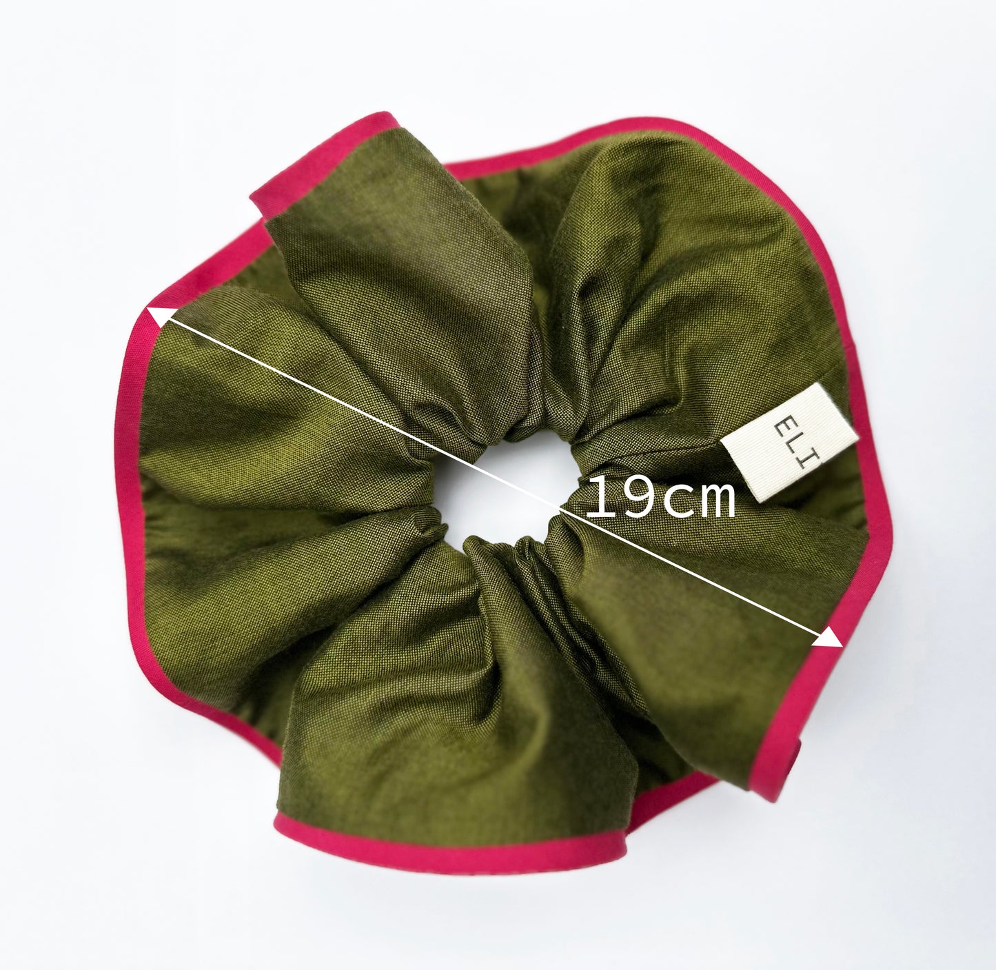 Hibiscus Scrunchie - Khaki