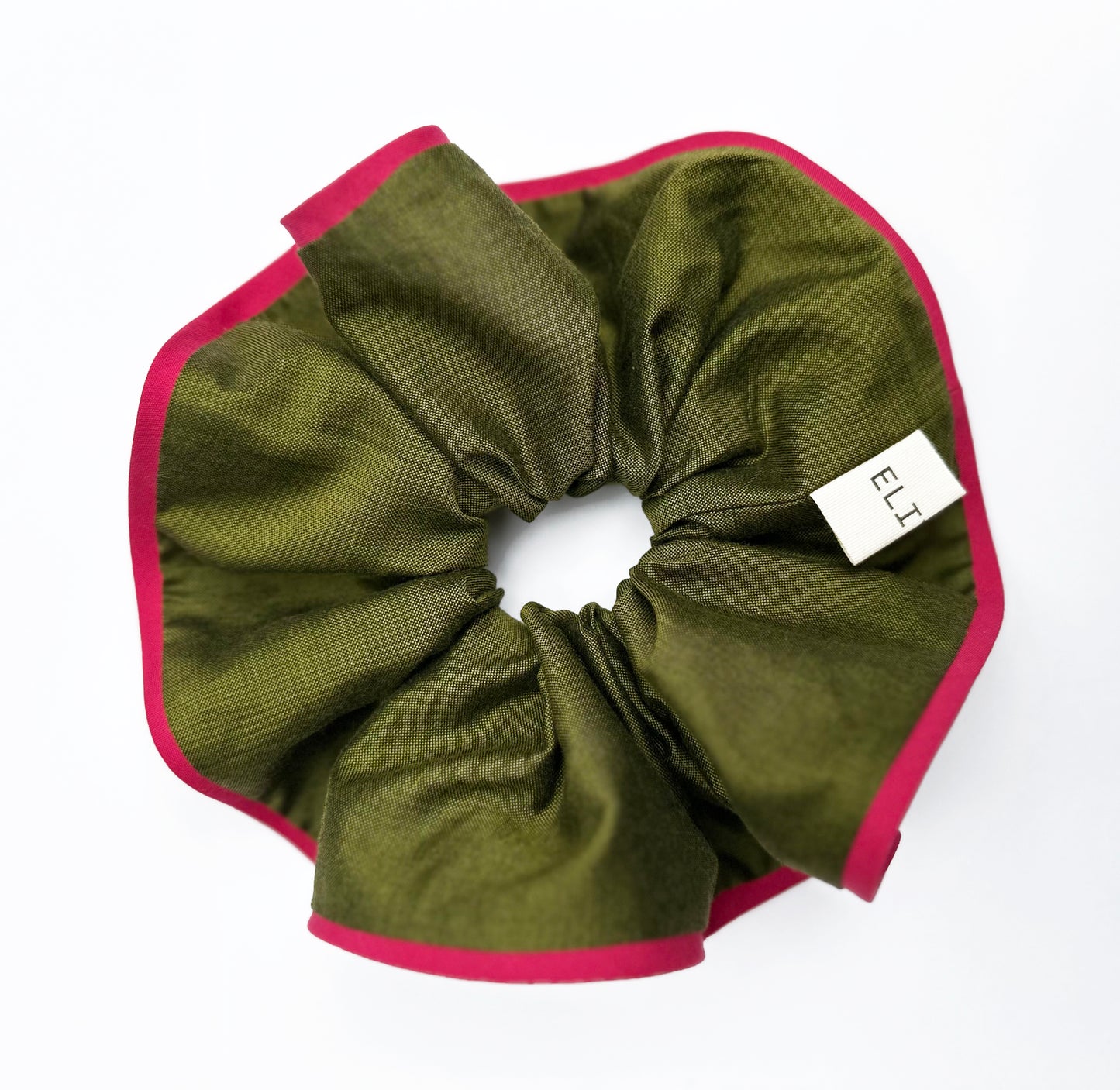 Hibiscus Scrunchie - Khaki