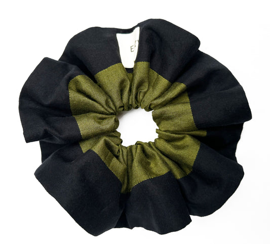 Peony Scrunchie - Khaki