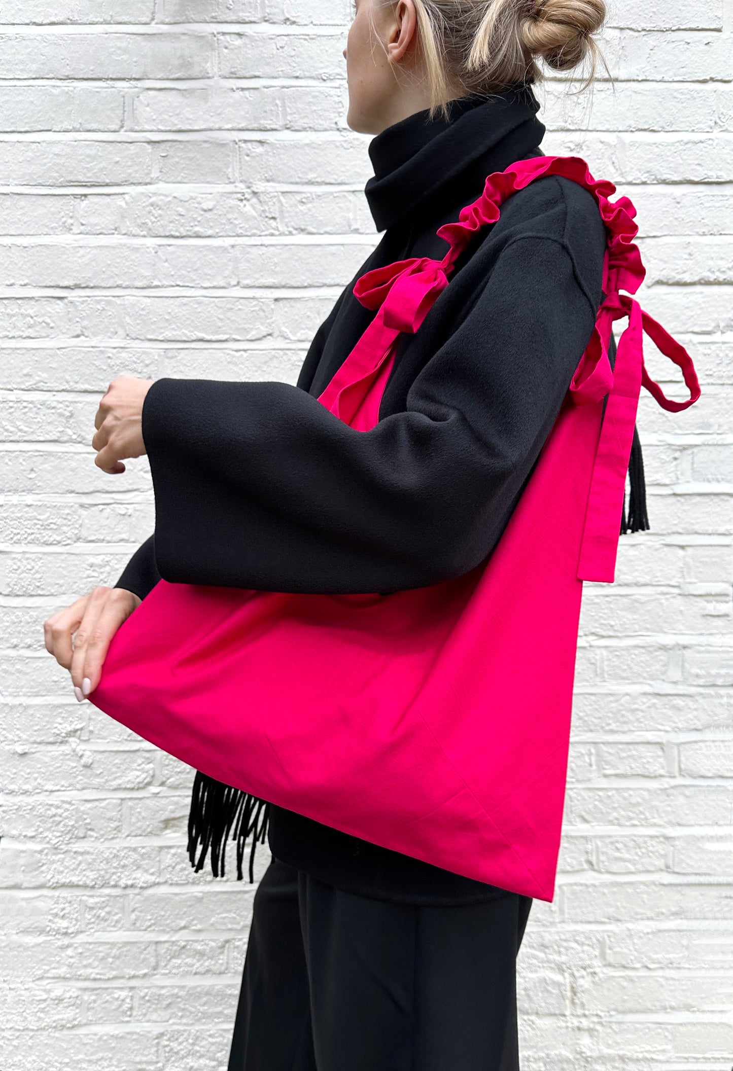 Origami Tote - Hot Pink